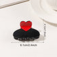 Beau - Valentine's Day Half Moon Hair Claw Clip
