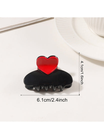 Beau - Valentine's Day Half Moon Hair Claw Clip