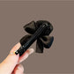 Beau - Black Rose Bow Hair Clip
