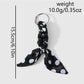 Keypus - Y2K Twisted Scarf Detail Alloy Keychain Bag Charm