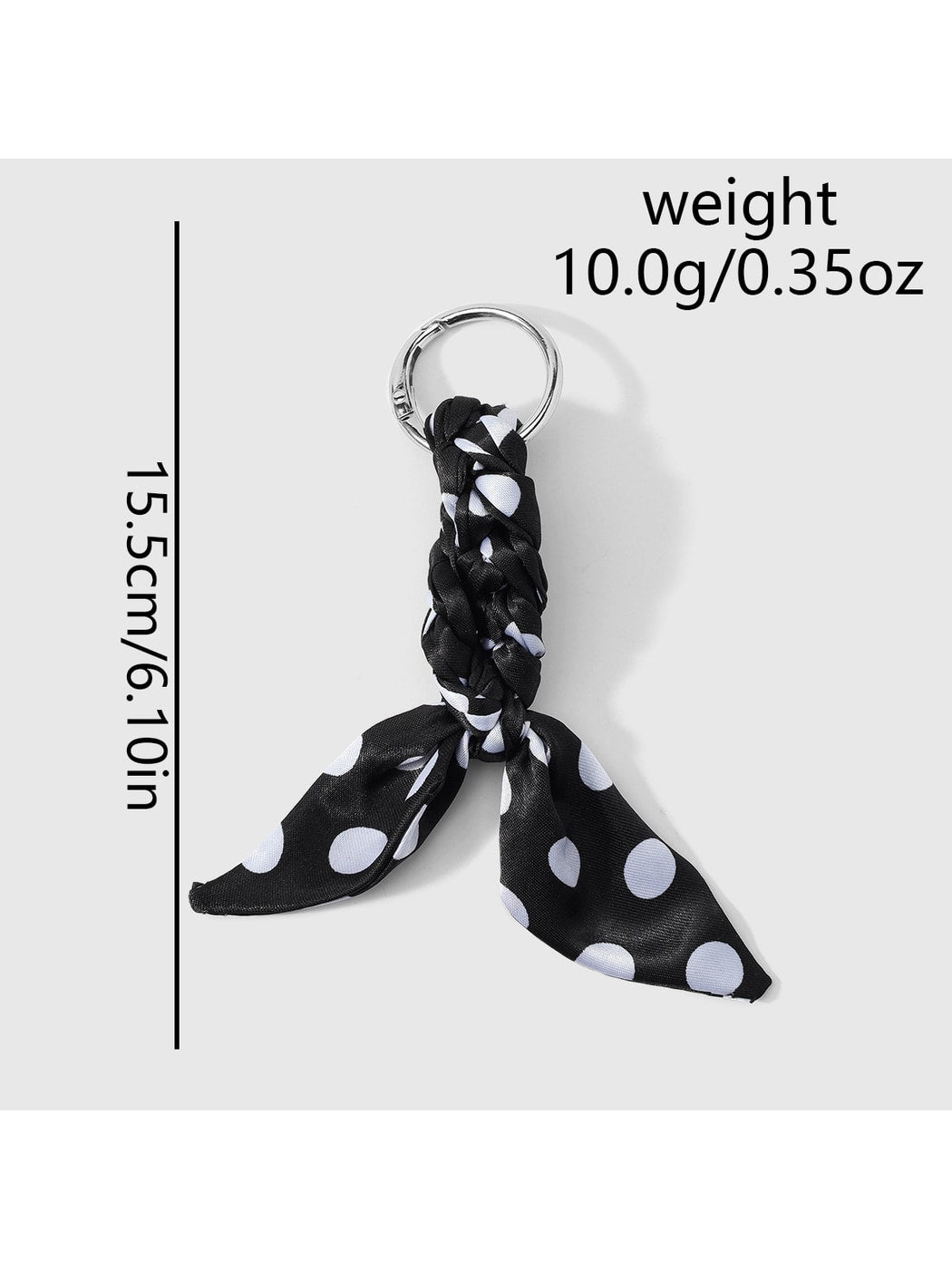 Keypus - Y2K Twisted Scarf Detail Alloy Keychain Bag Charm
