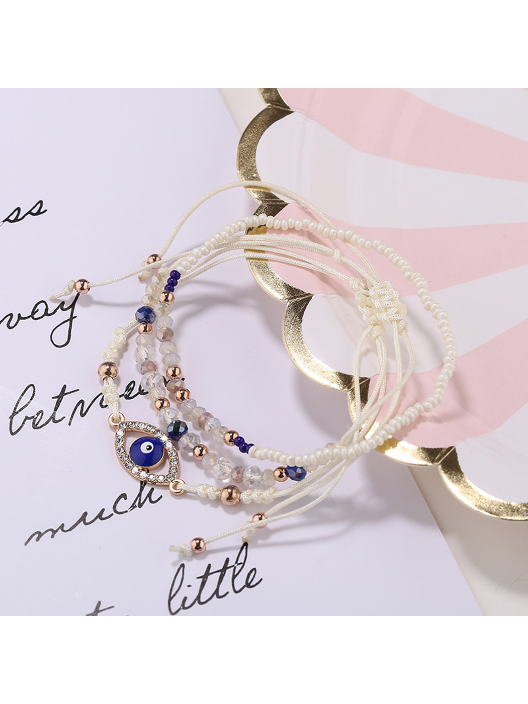Lovra - Minimalist Stackable Eye Decorated Bracelet