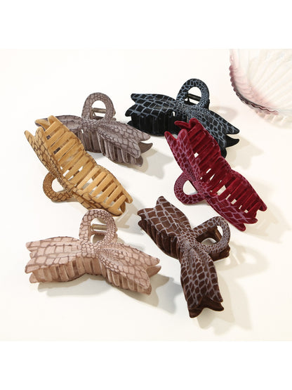 Beau - Vintage Leopard Print Bow Claw Clip