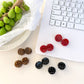 Beau - Polka Dot Round Acetate Fiber Claw Clip