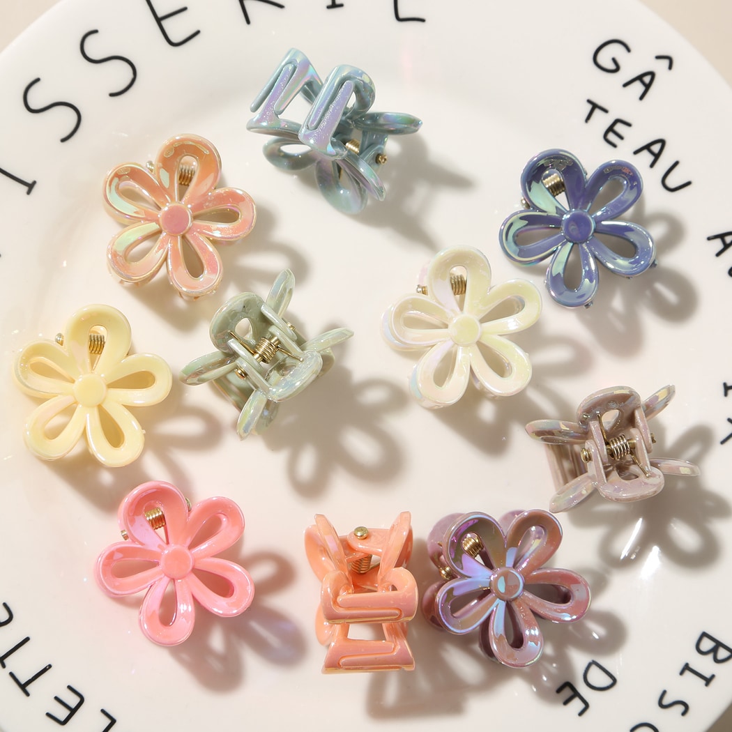 Beau - Pastel Petal Flower Hair Accessory Claw Clip