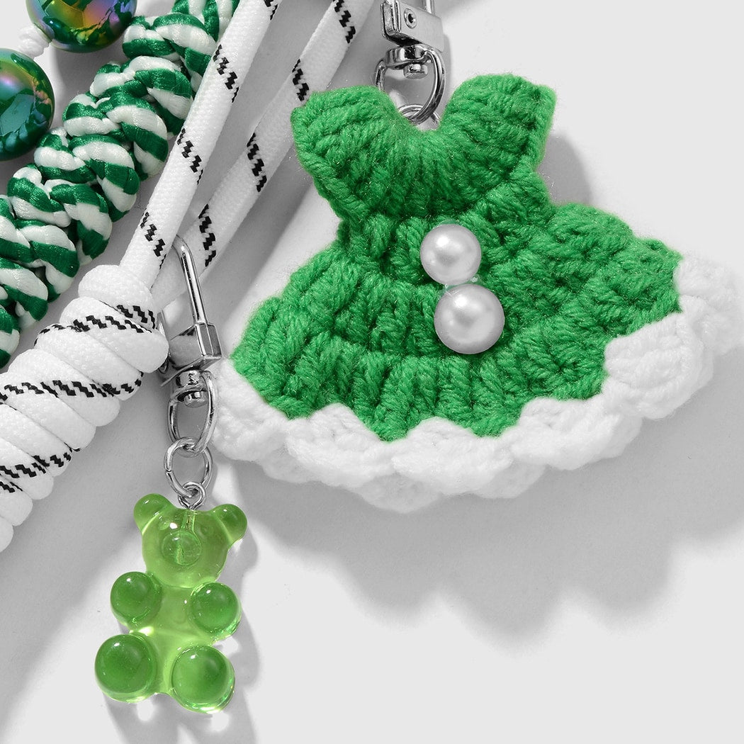 Keypus - Sweet Dress and Bear Design Keychain