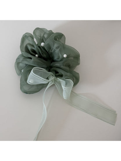 Gifty - Ribbon Bow High Elastic Scrunchie