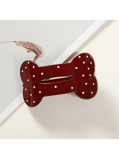 Beau - Polka Dot Cloud Shape PC Duckbill Hair Clip