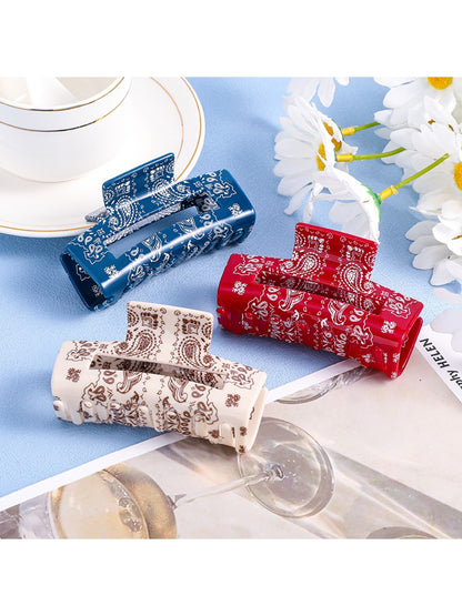 Beau - Paisley Cashew Flower Hair Clip