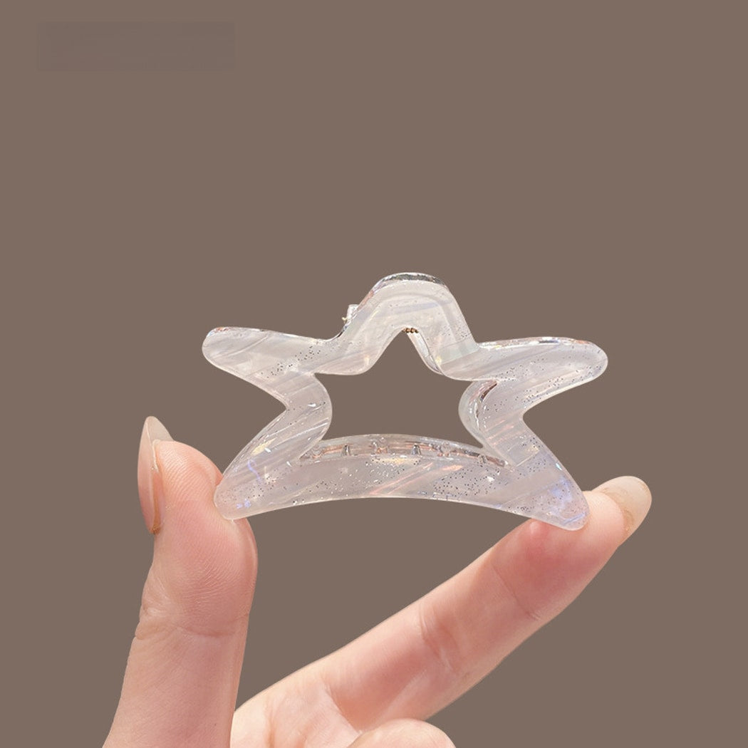 Beau - PVC Alloy Star Shape Claw Hair Clip