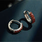 Earedge - Vintage Rhinestone Alloy Ring Earrings
