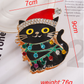 Beau - Black Cat Design Hair Claw Clip