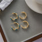 Earedge - Elegant C Shaped Hoop Earrings
