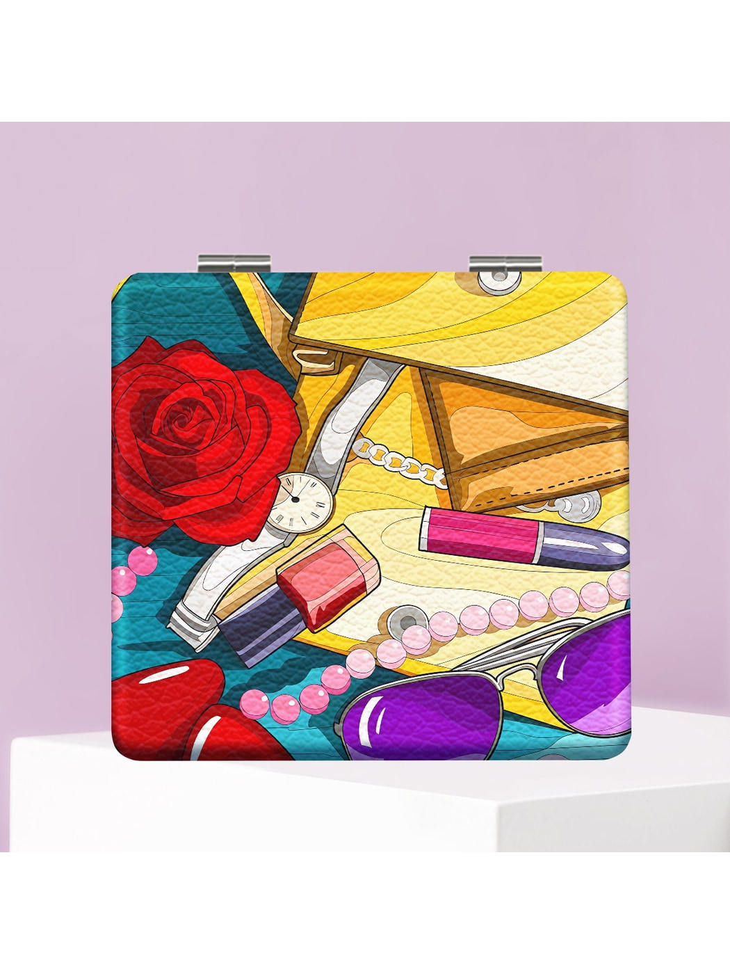 Mirroray - Party Theme Cartoon Print Makeup Mirror