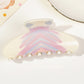 Beau - Rainbow Square Toothed Claw Clip