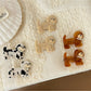 Beau - Sweet Dog Design Acetate Duckbill Hair Clip