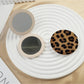 Mirroray - Vintage Leopard Print Round Compact Mirror