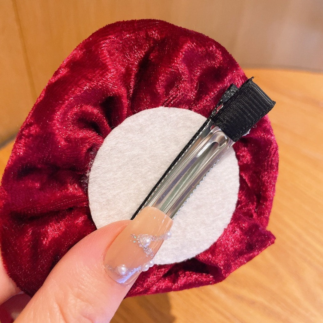 Beau - Plaid Christmas Hat Bow Hair Clip