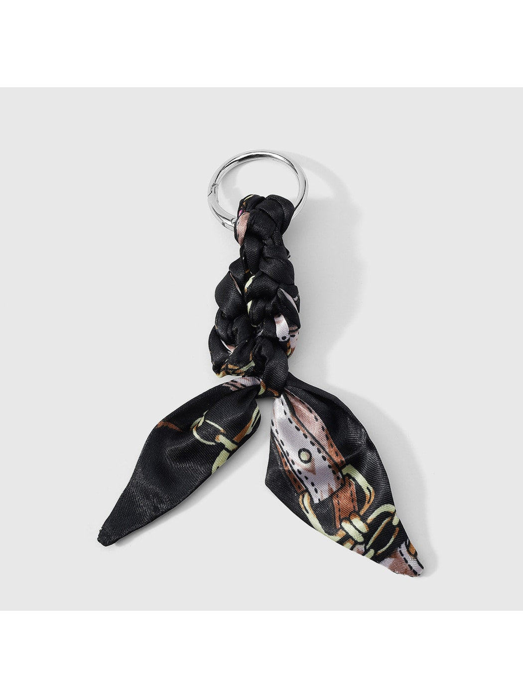Keypus - Y2K Twisted Scarf Detail Alloy Keychain Bag Charm