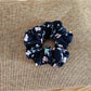 Gifty - Floral Print Polyester Fabric Ponytail Scrunchie