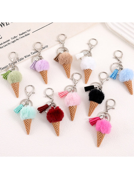 Keypus - Plastic Ice Cream Bag Charm Keychain
