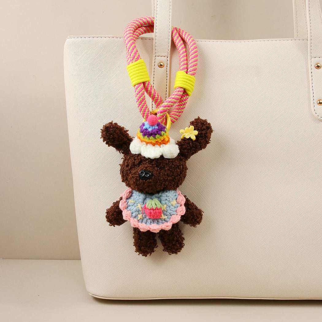 Keypus - Cartoon Plush Bear Pendant Bag Charm Keychain