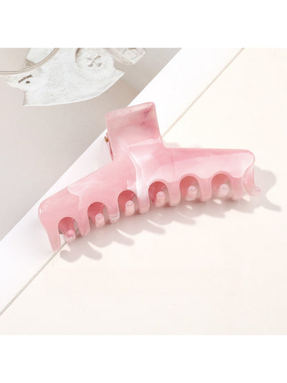 Beau - Marble Swirl Triangle PC Claw Hair Clip