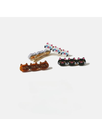 Beau - Cute Cartoon Cat Shaped Hair Clips
