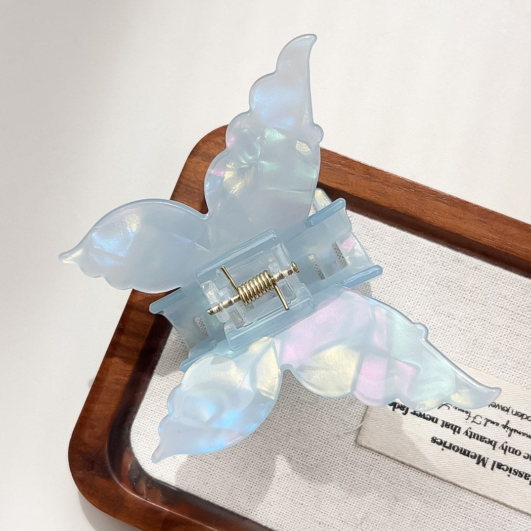 Beau - Glossy Butterfly Shape Pastel Claw Clip