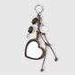 Keypus - Retro Beaded Cord Star Mirror Bag Charm Keychain