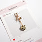Keypus cute cartoon bag charm keychain shown in natural daylight