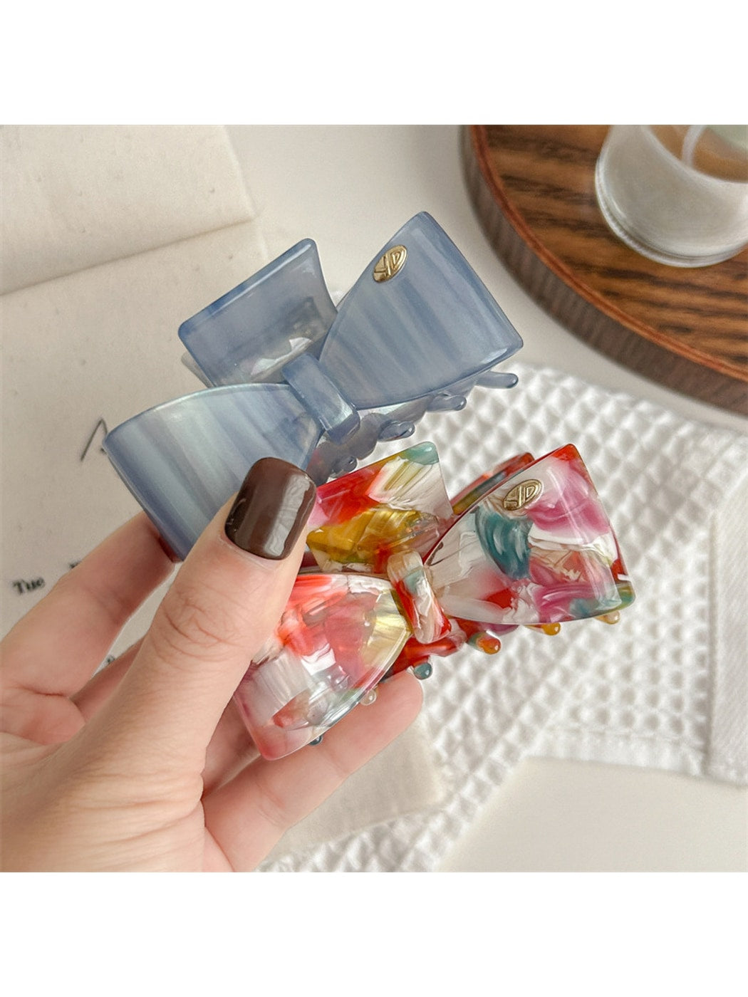 Beau - Butterfly Bow Acetate Hair Claw Clip