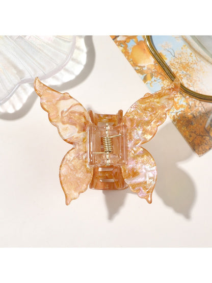 Beau - Iridescent Butterfly Shimmering  Hair Clips