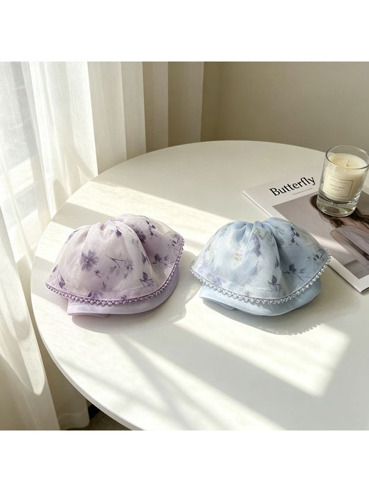 Beau - Soft Floral Skirt Shape Hair Claw Clip