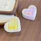 Beau - Acetic Acid Bowknot Heart-shaped Hairpin