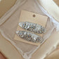 Beau - Sweet Floral Ruched Silver Finish Hair Clip