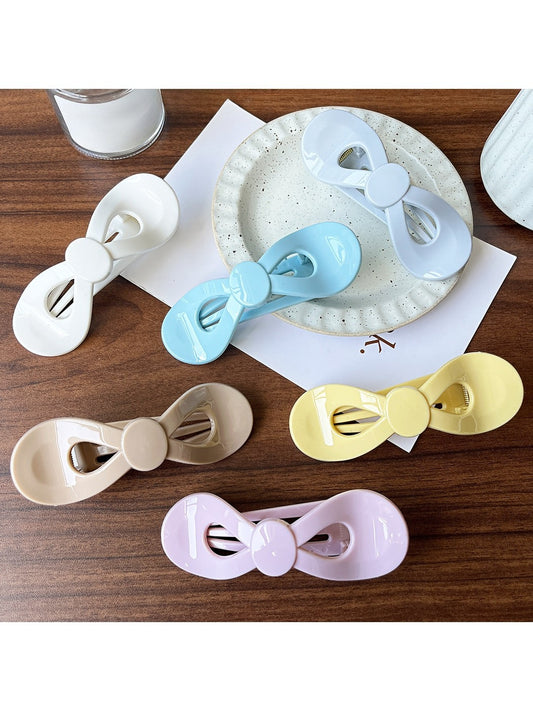 Beau - Sweet Style Geometric Bow Snap Side Hair Clip
