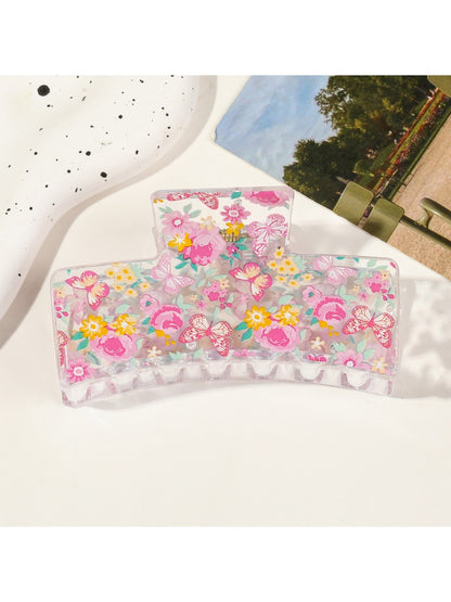 Beau - Minimalist Floral Hair Claw Clips