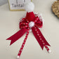 Beau - Christmas Snowflake Pattern Bow Lace Hair Clip