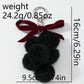 Keypus - Cute Bow Pom Pom Detail Keychain