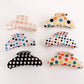 Beau - Classic Polka Dot Patterned Claw Clip