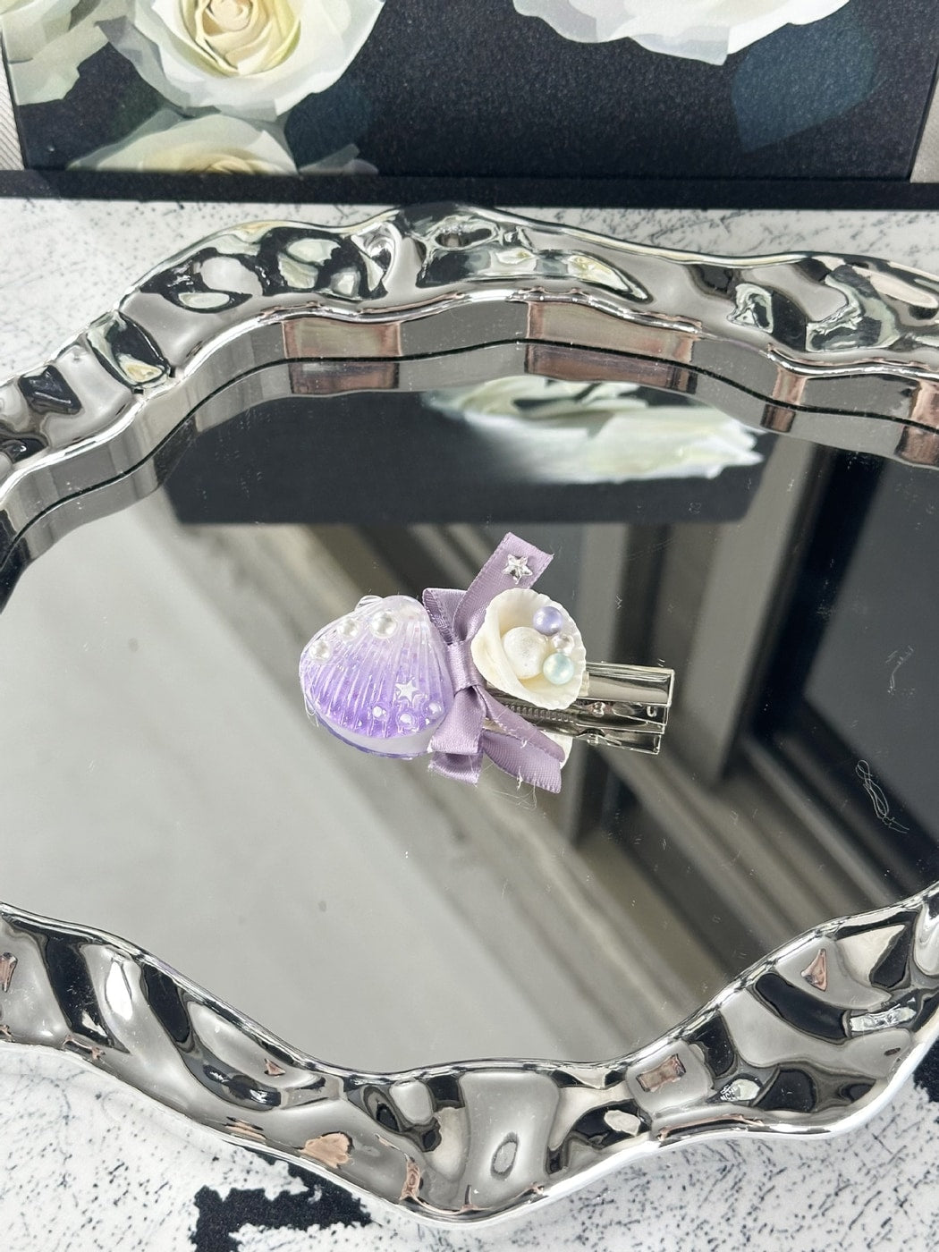 Beau - Ocean Style Bow Sea Motif Hair Clip