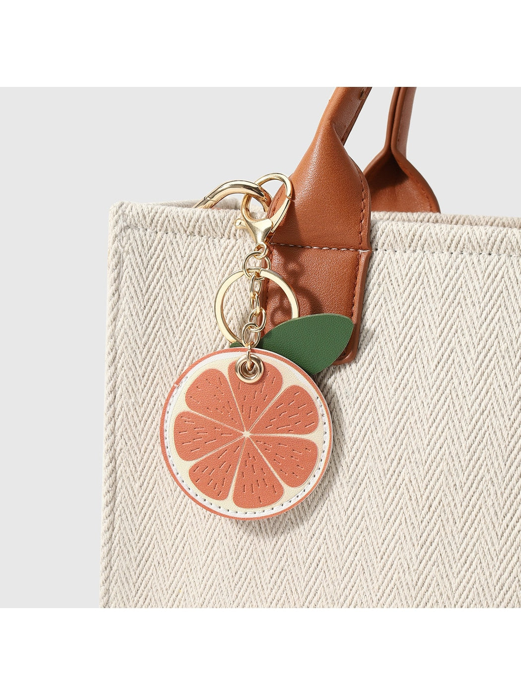 Keypus - Cute Faux Leather Fruit Key Ring Keychain