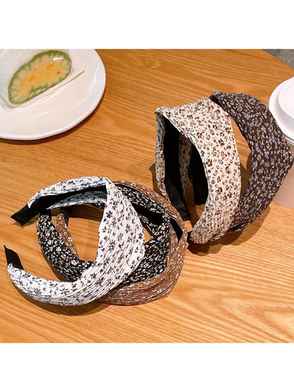 Gifty - Floral Print Fabric Wide Women's Headband
