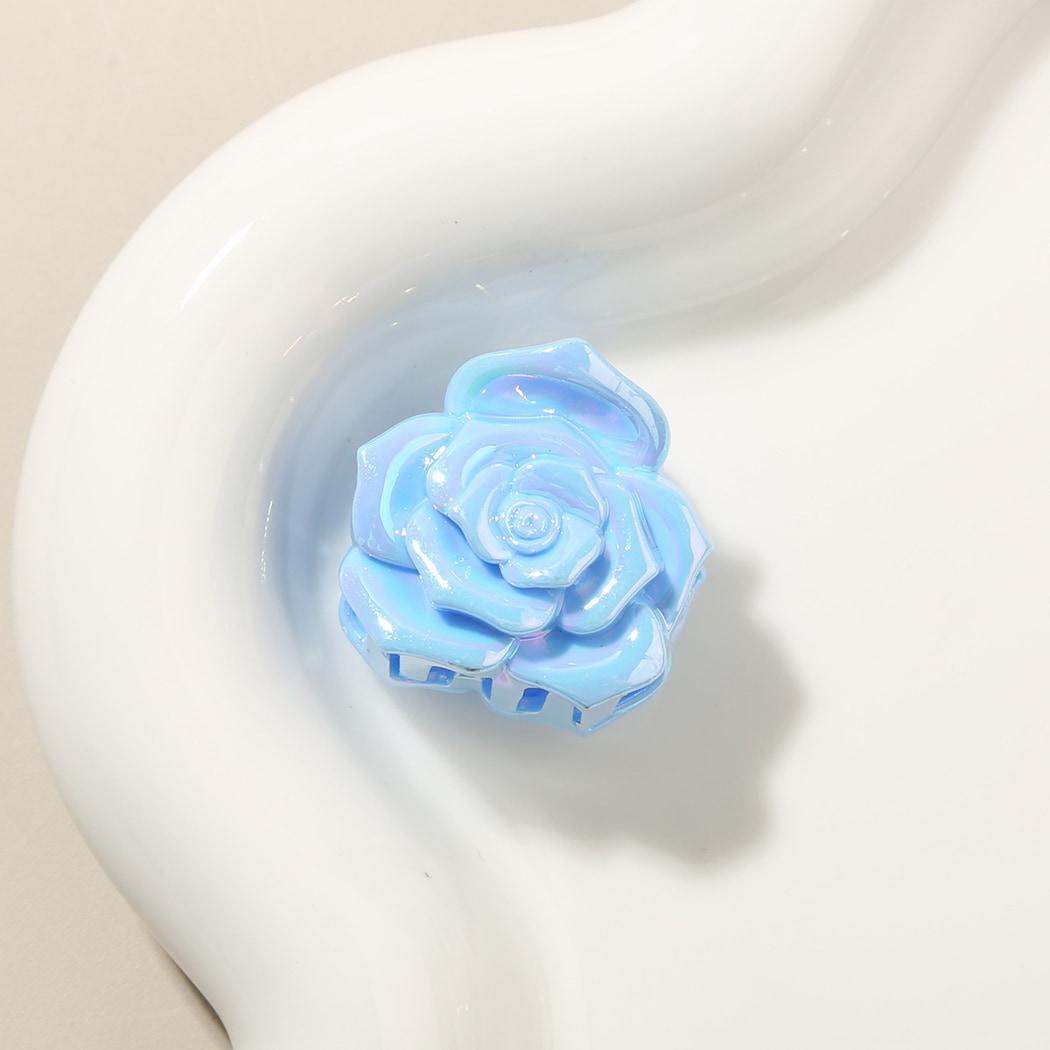 Beau - Sweet Rose Flower Gloss Finish Hair Claw Clip
