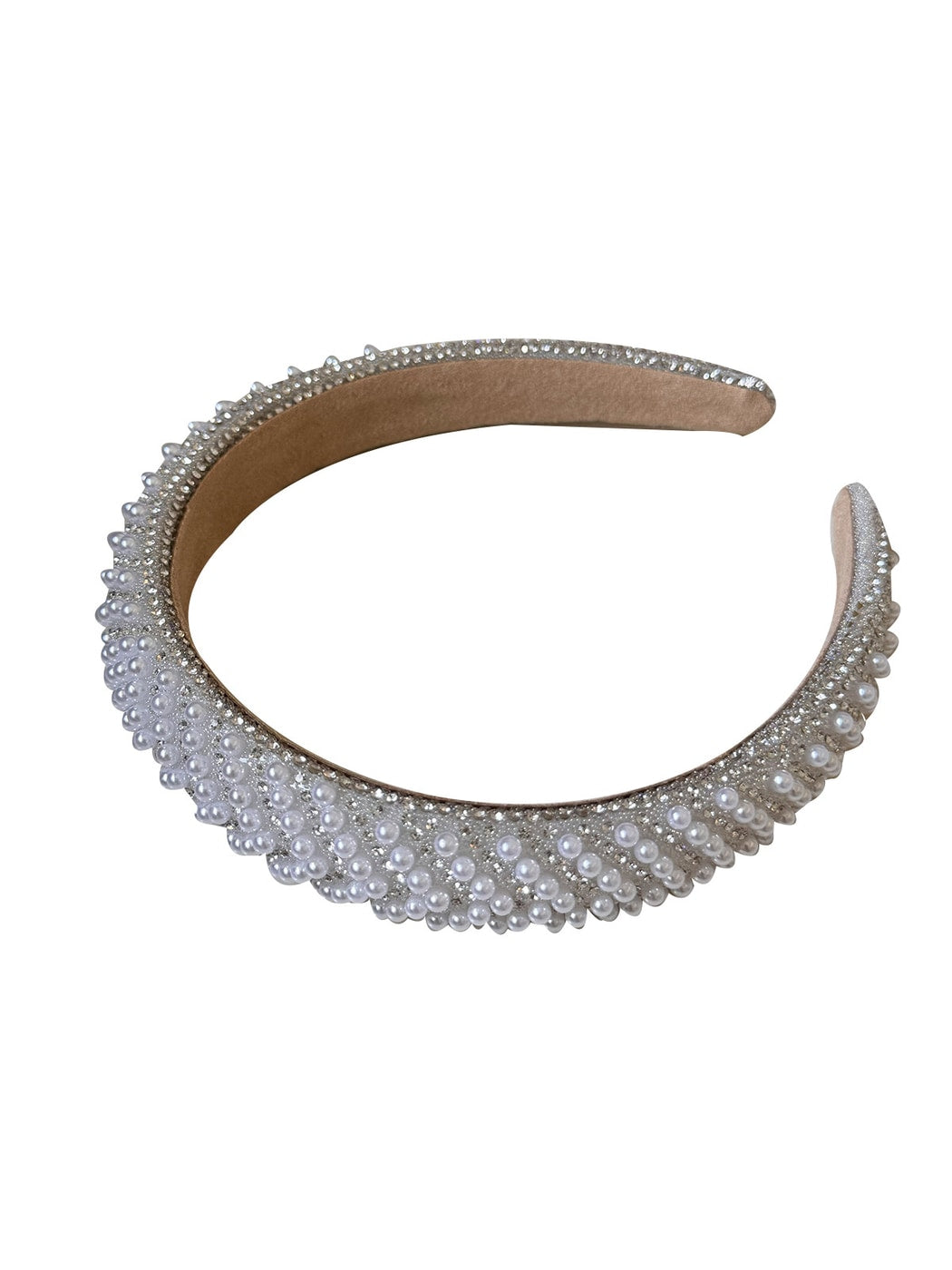Gifty - Modern Minimalist Rhinestone Detail Padded Headband