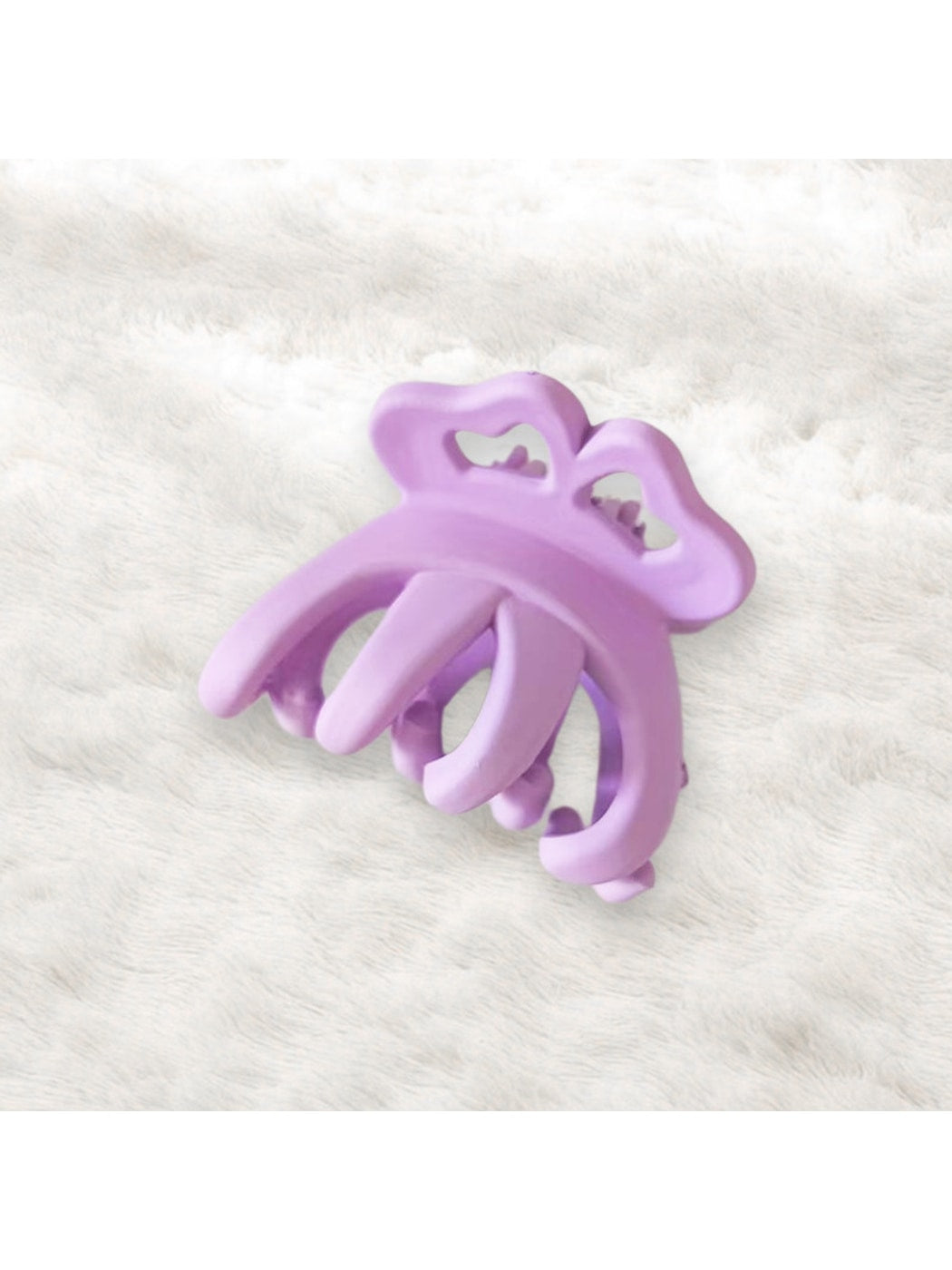 Beau - Fashion Crown Shaped Hollow Plastic Claw Clip