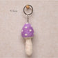 Feltery - Colorful Felt Mushroom Keychain 3D Cute