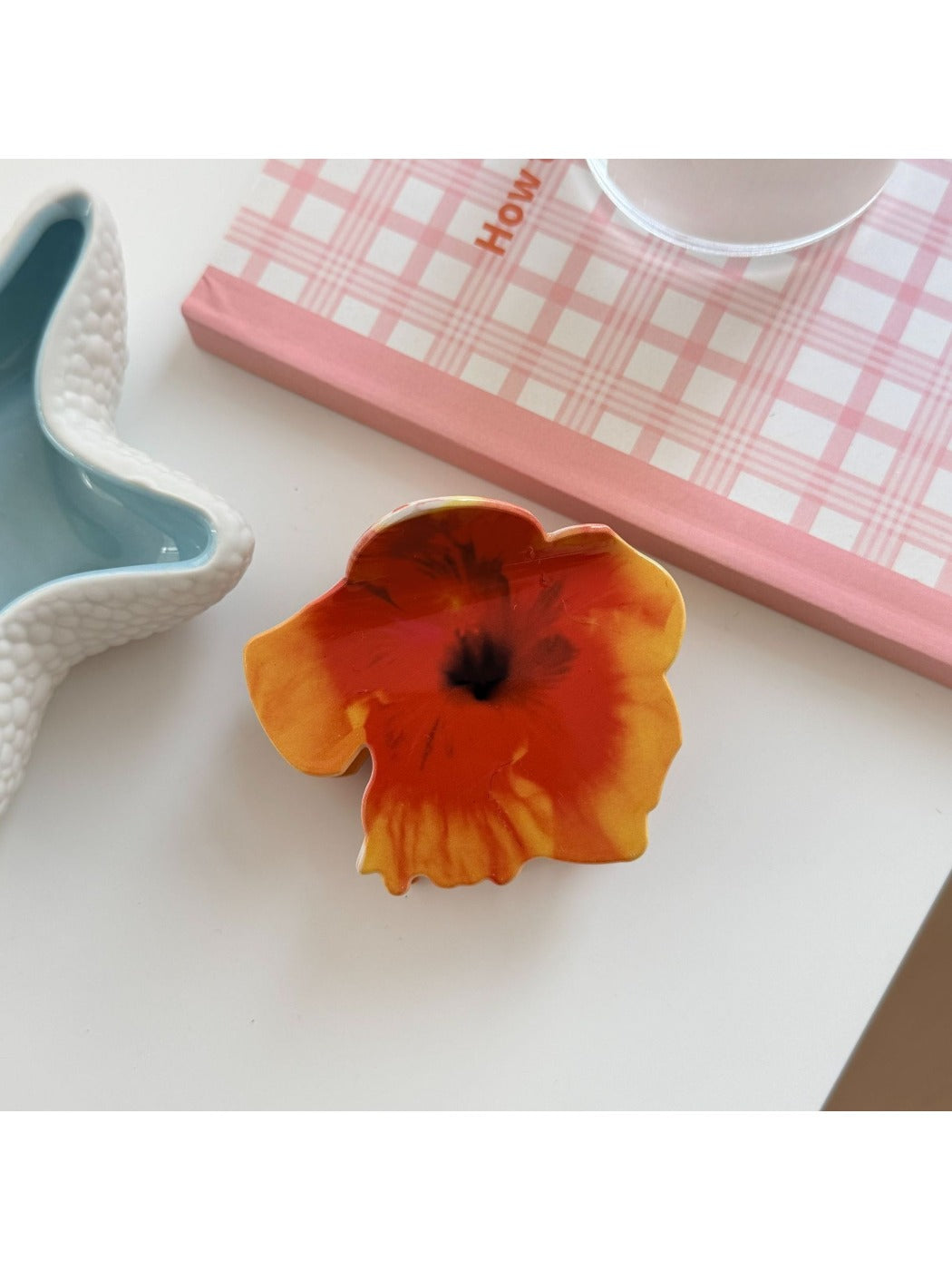 Beau - Elegant Colorful Hibiscus Shaped Claw Clip