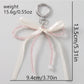 Keypus - Y2K Lace Bow Beaded Heart Keychain